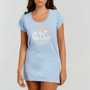 Vestido Good Vibes Azul Bebê