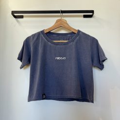 Cropped Rebojo Basic Azul Stone