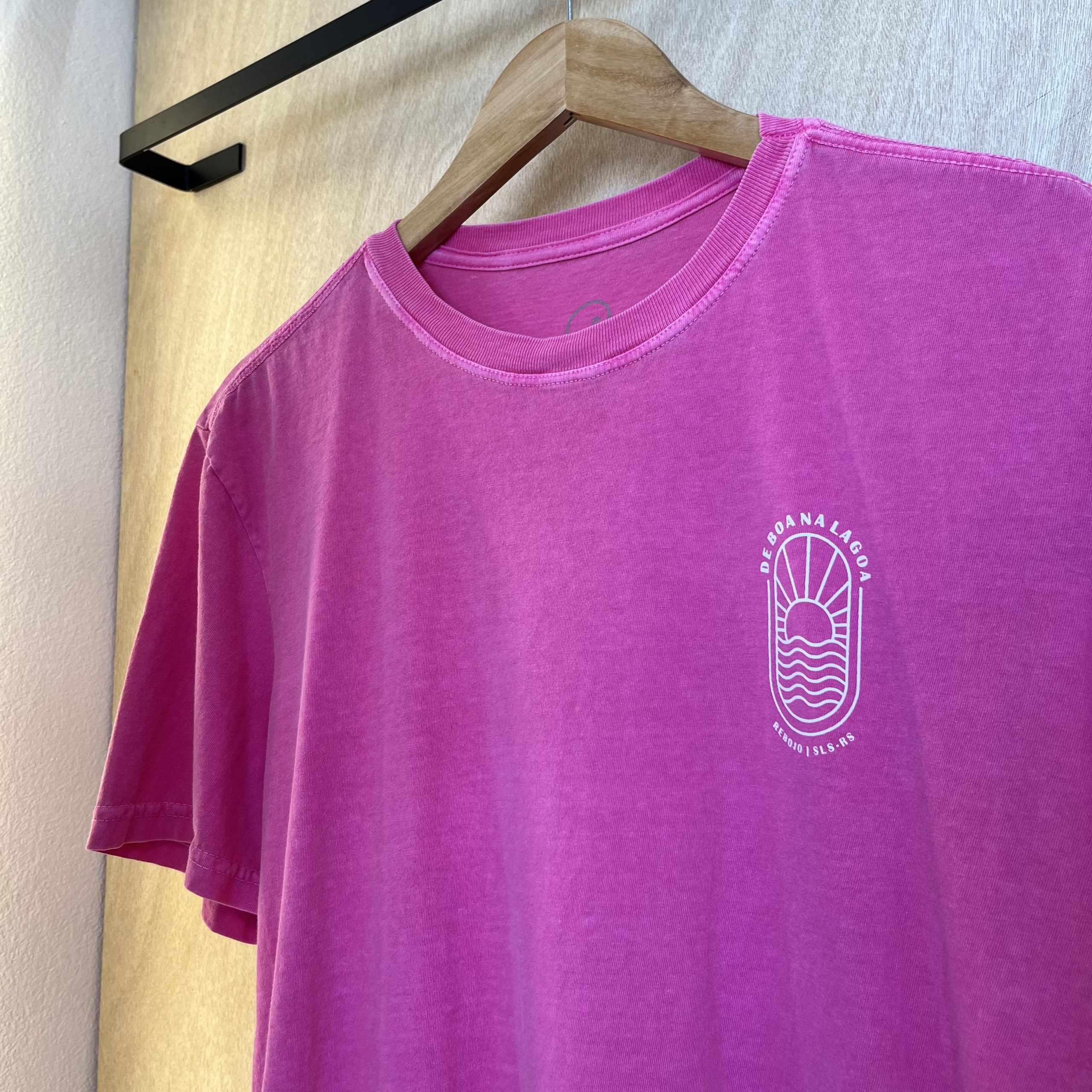 Camiseta Sunset Rosa Estonado