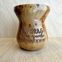 Cuia de Madeira Sombra e Água Quente