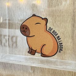 Adesivo 3D - Capivara De Boa na Lagoa | Rebojo®