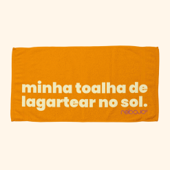Toalha de Praia Lagartear Laranja | Rebojo®