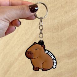 Chaveiro Emborrachado Capivara De Boa na Lagoa® Rebojo®