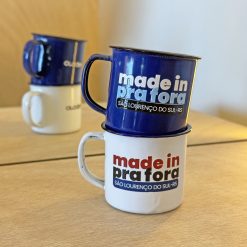 Caneca Esmaltada 150ml Made in Pra Fora | Rebojo®
