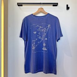 Camiseta Carta Náutica Azul Marinho Estonado | Rebojo®