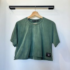 Cropped Estonado Verde | Rebojo®