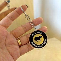 Chaveiro Acrílico Capivara Raivosa