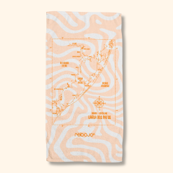 Toalha de Praia Carta Náutica