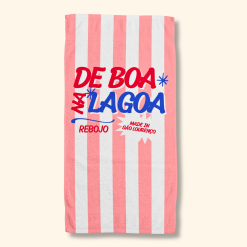 Toalha de Praia Feira Rosa